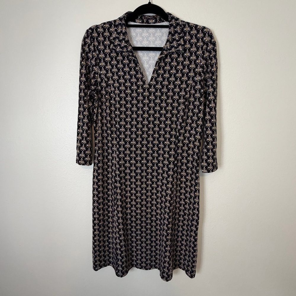 J. McLaughlin Womens Ivana Catalina Cloth Geometric Print Sheath Size Medium